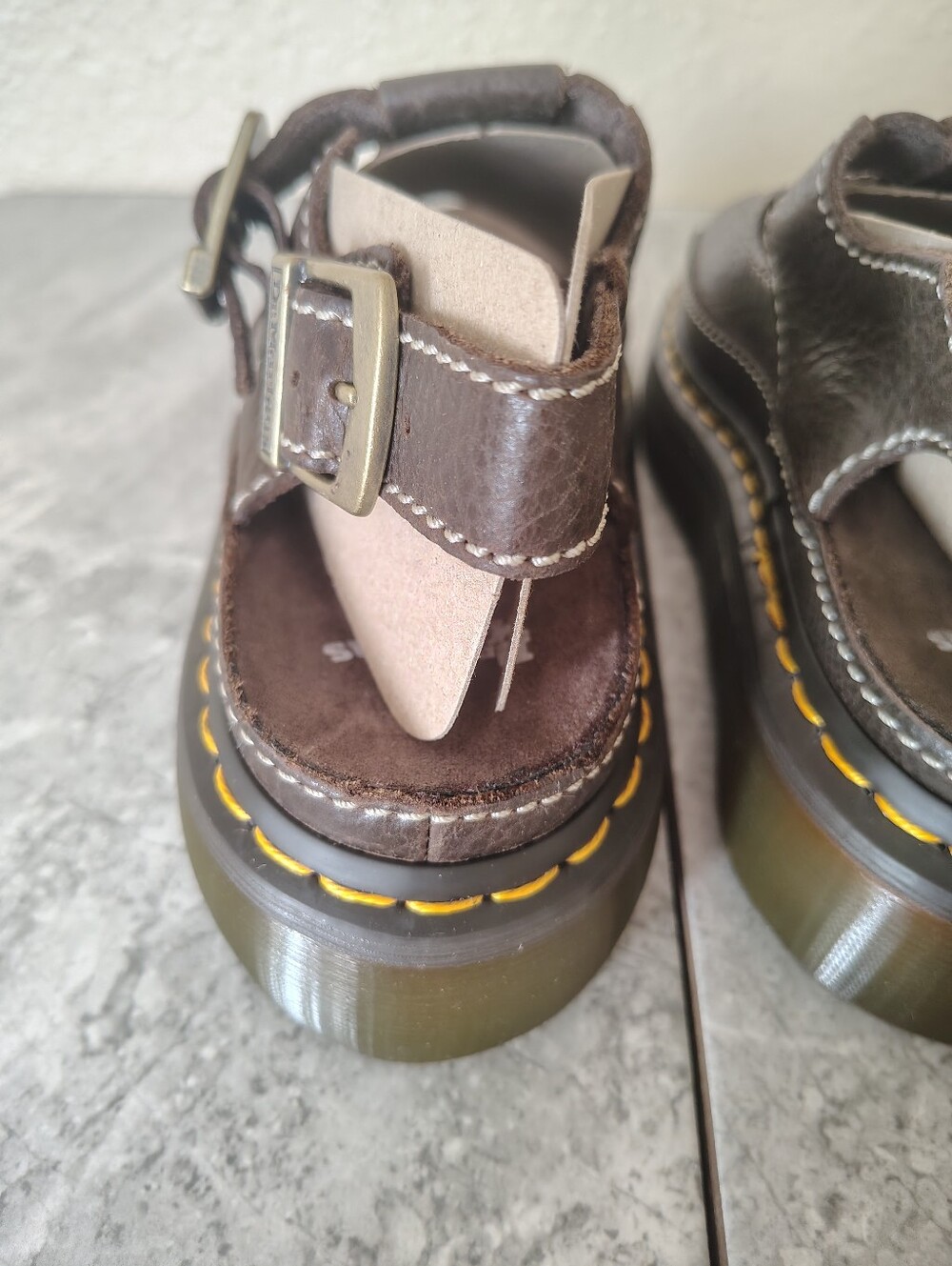Dr. Martens Dunnet Flower Platform Sandals Y2K Women's Vintage - Picture 7 of 16